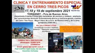 TRES PICOS FUNKE 2021 ENTRENAMIENTO ESPECIAL ULTRATRAILS TRAILS TREKKERS - CAMP- Charlas t&eacute;cnicas-