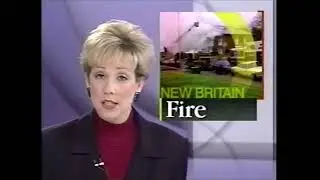 WFSB: Eyewitness News This Morning - Fire in New Britain [1-14-1998]