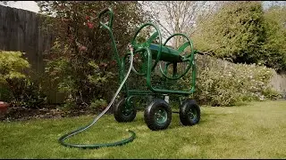 How to assemble the HydroSure 150m Heavy Duty Hose Reel Pull Cart with Swivel Wheels