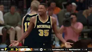 NBA 2K26 Michigan Dynasty S1 E5: Game 4 at 13 Tennessee