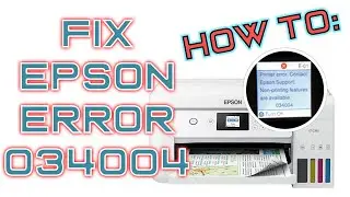 Epson EcoTank | Как исправить код ошибки 034004