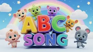 🎶 ABC Song with Dancing Animals 🐶🦁 | Learn Alphabets A to Z | Kids Rhymes 🎈