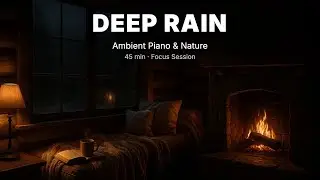 Deep Rain - Ambient Piano & Nature Sounds for Deep Focus | 45 Min Study Session