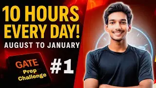 6 months gate preparation Challenge | 6hrs+ Study | Day 01 & 02 | Curious Abhi