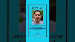 RUPI LAL #VocalShowreel #Animation #Character #IndianAccent Paani from Octonaults