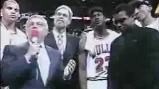 1997 - Chicago Bulls celebrate fifth championship