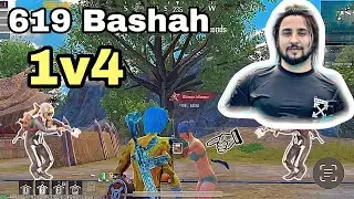 619 Bashah in my lobby Fight 1v4 Clutch Pubg Mobile