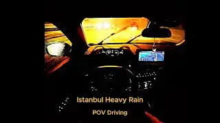 POV Driving in Heavy Rain | No Music - No Talk - 4K 