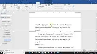 Using the split view in MS Word