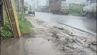 heavy rain in west bengal village