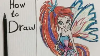How To Draw Bloom (Sirenix) - Winx club  -  Draw _Creative 💜