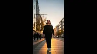 Grace in Motion: Sunset Stride in Style