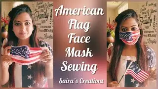 American Flag Face Mask Sewing