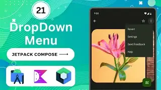 DropDown Menu in Jetpack Compose | Android | Kotlin | Android Studio Giraffe #jetpackcompose #kotlin