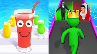 Juice Run Vs Giant Rush - All Levels Android, ios Gameplay New Update ep1