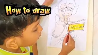 Bal Ganesh | bal ganesh drawing |art ytra #viralvideo #viral #art
