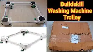 *Washing Machine Trolley/stand Review*Buildskill Washing Machine Trolley unboxing/Adjustable Trolley