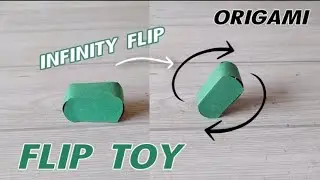 PAPER FLIP &Tau;&Omicron;&Upsilon; ORIGAMI | HOW TO FLIP &Tau;&Omicron;&Upsilon; ORIGAMI TUTORIAL | STEP BY STEP FOLDING INFINITY FLIP