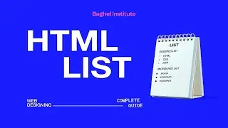 HTML List | Complete Guide to HTML List | NIELIT O Level CCC Exam