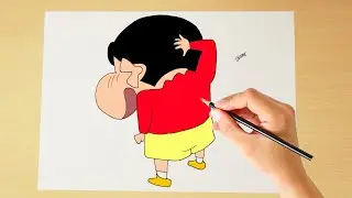How to draw Shinchan Smiling | Step by step | Shinchan