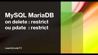 MySQL on delete on update restrict