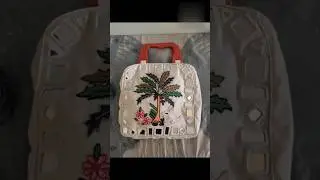 mirror work hand bag 🛍️👜👛😍#handmade #diy #fashion