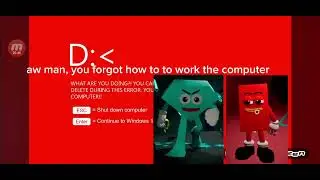 Ricky ractangle and diamond want play geometry dash of blue screen was death