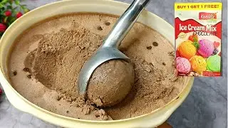 Kwality Icecream Mix Chocolate | How To Make Chocolate Icecream | Homemade Chocolate Icecream