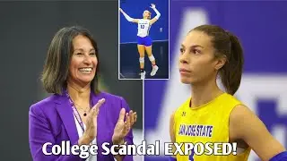 College sports chief flees scene after mistaken answer on trans athlete investigation.