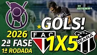 [Cearense '26] 2ª Fase | 1ª Rodada | Ferroviário 1 X 5 Ceará | GOLS! | TV ARTILHEIRO