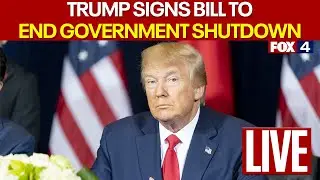 🔴 LIVE: President Donald Trump signs bill to end Government Shutdown