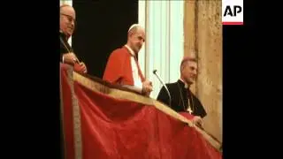 SYND 17-7-70 POPE PAUL VI ARRIVES AT HIS SUMMER RESIDENCE AT CASTEL GANDOLFO IN THE ALBAN HILLS TO S