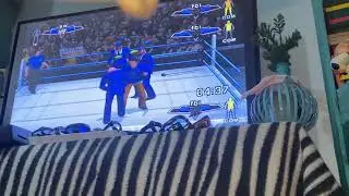 WWE SVR 2007 - Ash williams vs goanimate fbi agents 3x