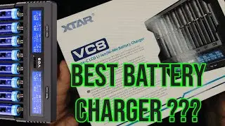 XTAR VC8 Battery charger REVIEW+TEST 18650 lithium-ion batteries