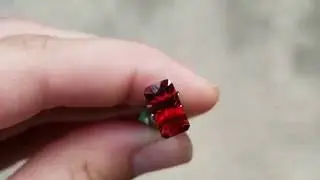 Bright Red Tanzanian Rhodolite Garnet Gemstone from KGC