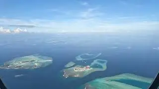MALDIVES LANDING - THE MOST BEAUTIFUL IN THE WORLD! - Emirates 777 - Oct 22