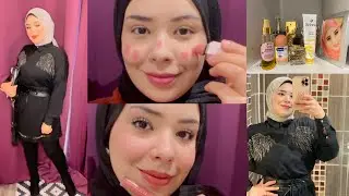 عندي مناسبه في بيت حماتي وجهزت نفسي في ربع ساعه مستعجله💃