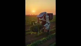 Harvest Mode 🤖✨ Next-Gen Farming Tech #shots #ai #farm2025 #robot