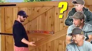 Woodworker Breaks Norms With Creative Gate Build | Fence Brothers React