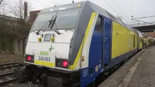 Züge in Hamburg-Harburg (vectron Makro 151 Makro und ICE4)