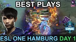 ESL ONE Hamburg 2018 Day 1 Highlights Dota 2 by Time 2 Dota #dota2 #eslone