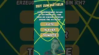 Zeit f&uuml;r R&auml;tsel - Instrumente #quiz #r&auml;tsel #denksport