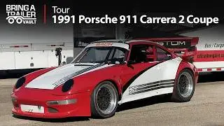 Twin-Plug 3.6L-Powered 1991 Porsche 911 Carrera 2 Coupe 5-Speed Race Car | Bring a Trailer