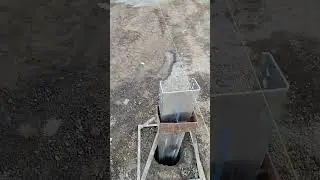 Solar plant piling work