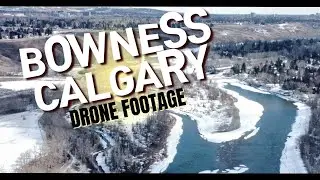 Above Bowness Calgary DJI Mini 2 Drone flight
