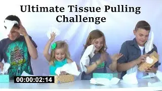 We Challenge You To An ULTIMATE TISSUE PULLING CHALLENGE... TISSUE FIGHT!!! Kids Go Crazy!