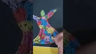 Black paper magic, Sufi IZM(@SKbucket2025 )#support #drawing #art #creator #islam #kidsartwork#viral