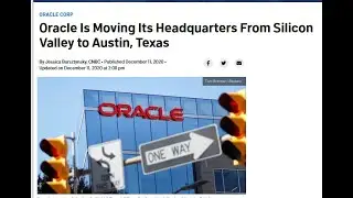 Oracle Is Moving Its Headquarters From Silicon Valley to Austin, Texas
