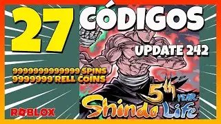 27 C&Oacute;DIGOS✅TODOS los C&Oacute;DIGOS de⚡ SHINDO LIFE ⚡Update 242⚡SHINDO LIFE ROBLOX⚡SHINOBI LIFE 2 ROBLOX