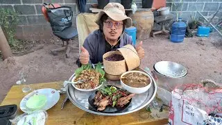 เมนูกับแกล้มแบบบ้านๆอร่อยที่สุด #โก๋วินทำกับแกล้ม #thaifood #cooking #ลาบเป็ด